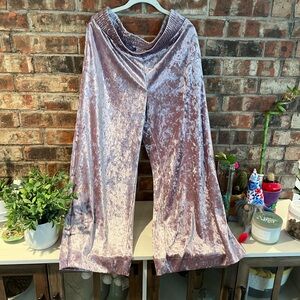 A New Day crushed velvet wide leg pant
